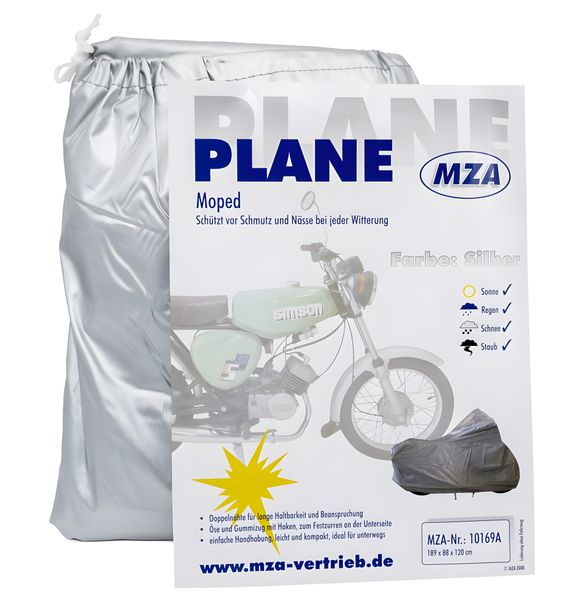 Tarpaulin, folding garage for mokick - 189 x 88 x 120 cm