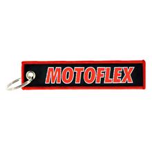 Stoff - Schlüsselanhänger - Motiv: MOTOFLEX - starke Bowdenzüge für Oldtimer
