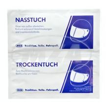 helmet and visor cleaner, dry/wet cloth