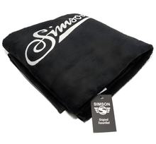 Badehandtuch, schwarz, Größe: 150 x 100cm, Motiv: SIMSON - 100% Baumwolle