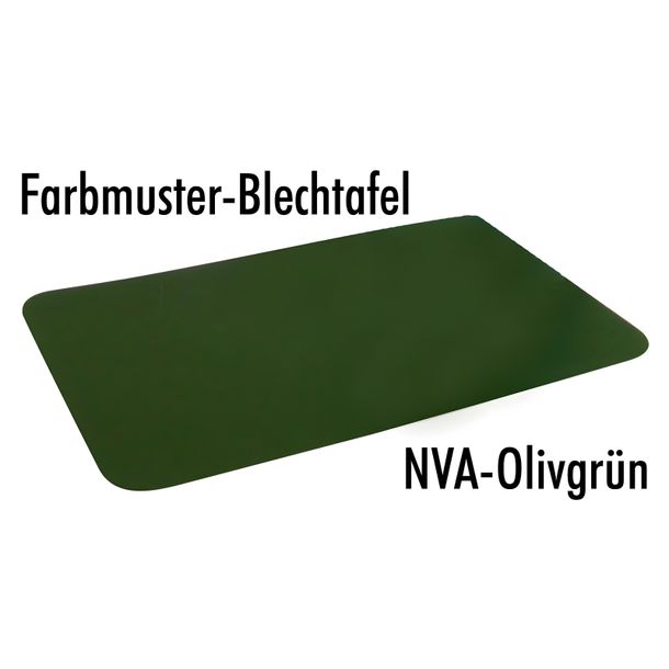 Feuille d'échantillons couleur Leifalit - vert olive, mat - convient aux motos NVA