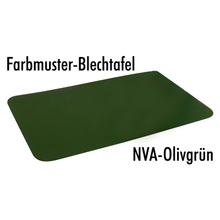 Farbmusterblech Leifalit - Olivgrün, matt - passend für NVA-Motorräder