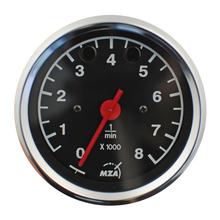 MZ Mechanische toerenteller ø 80 mm - RODE + GELE controlelampjes - Motorrad ETZ