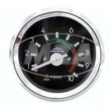 Mechanický otáčkoměr ø 60mm s chromovaným prstencem, 12V osvětlení + modrá kontrolka