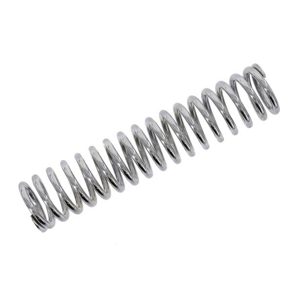 MZ compression spring, rear, chrome-plated (without protective sleeves) (Ø7, 270mm long, 18.5 coils) for TS125, TS150, TS250, TS250/1