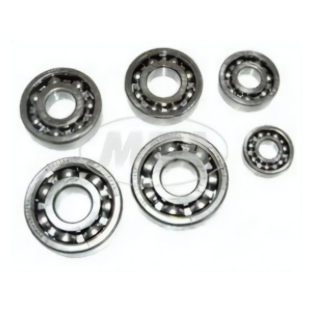 Simson SET Kugellager SKF, 6-teilig - für Motor M52, M53, M53 / 2, M54 - SR4-1, -2, -3, -4, KR51 / 1, S50