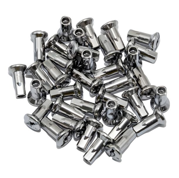 SET Speichennippel M4, 36x, vernickelt, Edelstahllook
