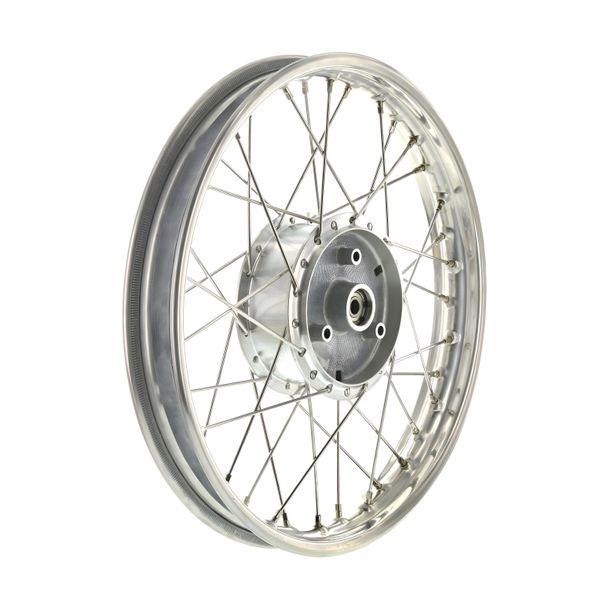 Spaakraad 1,6x16 inch RVS velg + RVS spaken + Tuning - Wielnaaf