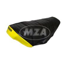 SIMSON SEAT COVER BLACK/YELLOW TEXTURED WATERPROOF SR50 SR80