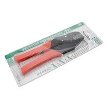 Crimping tool with ratchet function for non-insulated blade receptacles