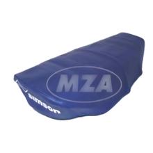 Simson seat cover, blue, smooth - e.g. for S51, KR51