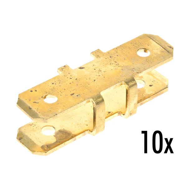 10x double bridge (brass) for cable connector 8800.1 - for mokick and motorcycle