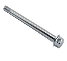 Perno passante posteriore, 150 mm, cromato con foro di montaggio nell'esagono