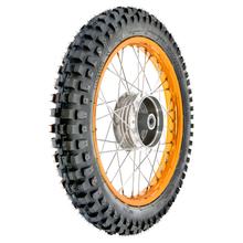 Rodas Completas 1,5x16 Zoll - Jante de Alumínio Dourada c/ Raios Cromados + Pneu Cross MFC 9