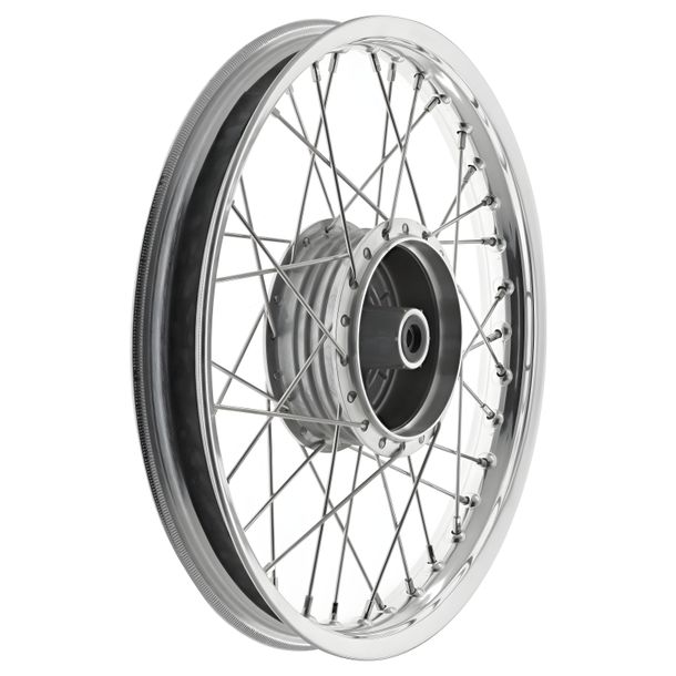 Roue à rayons 1,6 x 16 pouces - jante en alliage+rayons en acier inoxydable