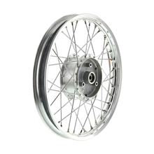 Ruota a raggi 1,5 x 16 pollici cerchio in lega lucida+raggi cromati+tuning - mozzo ruota
