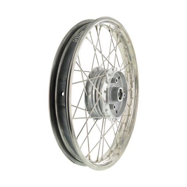Spoked wheel 1,5x16 inch - stainless steel rim+stainless steel spokes