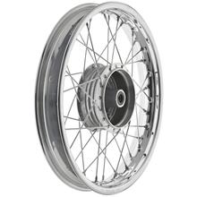 MZ Simson Speichenrad, 1,85x16 Zoll - Stahl verchromt - S53, S83, TS / SC, hinten - Breite Felge