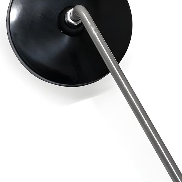 Rétroviseur, gauche, Ø 90mm, bras de rétroviseur inox, filetage M8