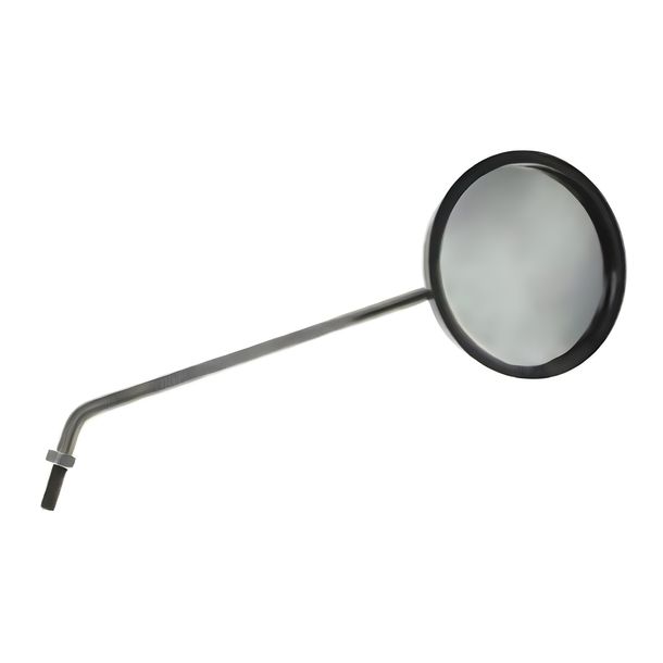 Specchietto retrovisore, destra - ø 90 mm, braccio specchio in acciaio inox, filettatura M8