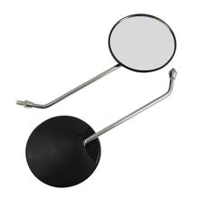 Coppia specchietti retrovisori - sinistro e destro - ø 125mm - filetto M8 - braccio specchio cromato - forma conchiglia