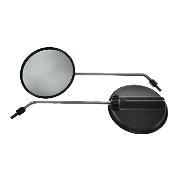 2x achteruitkijkspiegel ø 120 mm, M8-schroefdraad, roestvrijstalen spiegelarm, kan rechts en links worden gebruikt