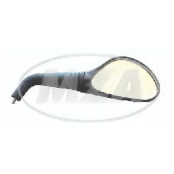 1x rear view mirror right - left-hand thread M8