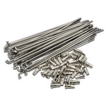 Edelstahlspeichensatz, poliert m. Nippel, je 36x - M3,5-143,5 mm - für 16 Zoll - Felgen