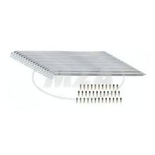 Jeu de rayons en acier inoxydable Simson avec embout, 36x chacun - M3x210 mm, coudé - pour SR2, SR2E