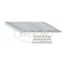 Juego de radios cromados Simson con boquilla, 36 x cada uno - M3x210 mm, con manivela - para SR2, SR2E