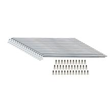Chromovaný drátěný paprsek s niplami, 36x - M3,5-164 mm - pro 19 palců - ráfek