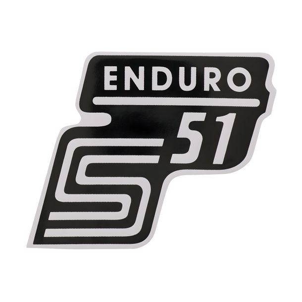 Tapa lateral lámina adhesiva Simson -enduro- blanco, S51