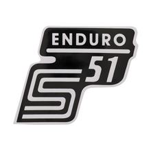 Simson Klebefolie Seitendeckel -Enduro- weiß, S51