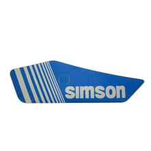 Pellicola adesiva Simson per coperchio laterale sinistro - blu/bianco - S53E, S83E