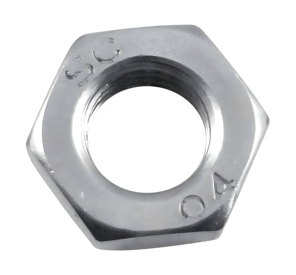 Ecrou hexagonal M12 x 1,5-17H (DIN 936) - filetage fin, lisse