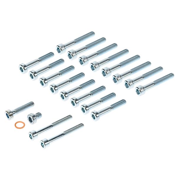 SET standard parts motor housing and cover complete - hexagon socket, 21 pieces - M500-M700