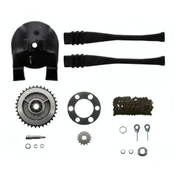 Kit catena con componenti piccoli - KR51/2 - driver Z=34, catena a rulli 112 maglie, pignone di trasmissione Z=15