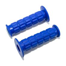 Simson Set Handlebar Rubber - Waffle Pattern - Hard Grip Rubber+Twist Grip Rubber - Blue - S50, S51, S70, SR50, SR80