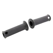 Set handlebar rubbers, black, knurled profile, diameter 20+26 mm, length = 120 mm - incl. hole for indicator mounting
