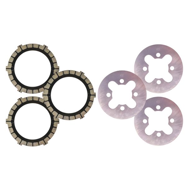 Régénération des pièces d'embrayage Simson Set - 3 disques d'embrayage, 3 disques d'embrayage - pour SR2, KR50, SR4-1, SR2E