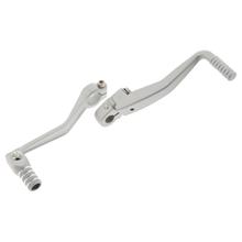 Ensemble levier de démarreur+levier de vitesses rabattable - couleur : argent mat - pour enduro, sport, tuning