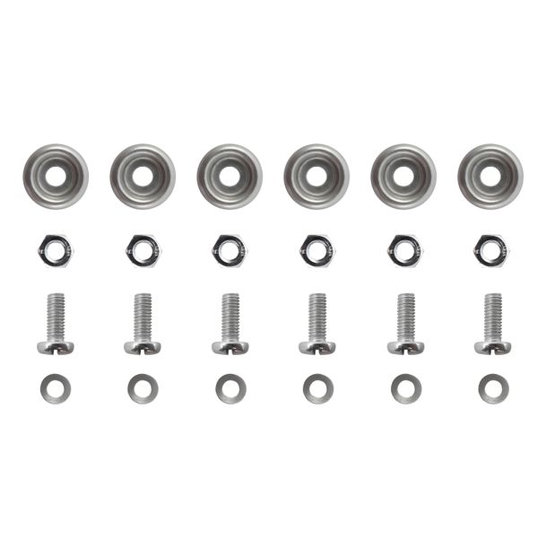 Befestigungsset für Aluminium - Trittbretter KR51- Hütchen / Senkscheibe in alter Bauform