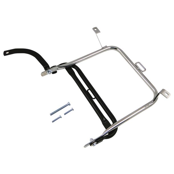 Bandeja lateral derecha Simson - S50, S51, S70 - cromo+negro