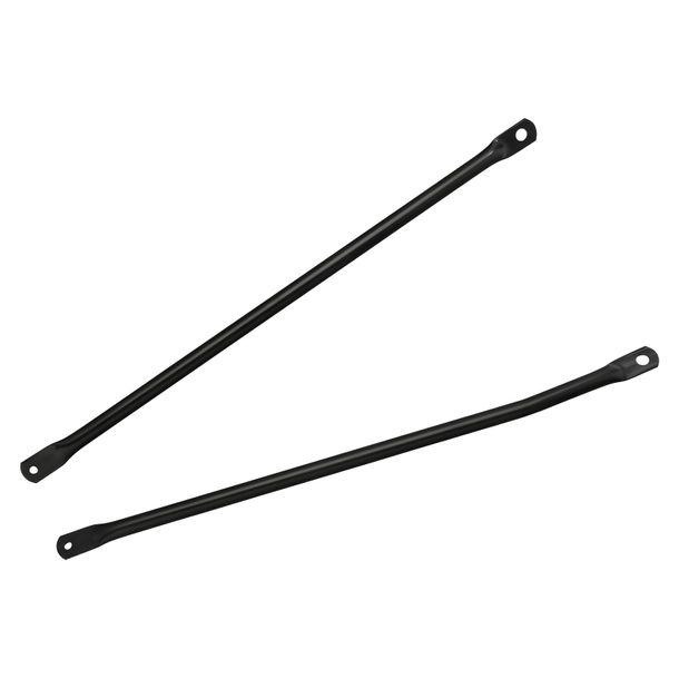 Jambes de support de cadre Simson 2x, jambes de force enduro droite et gauche - apprêté noir - pour S51E, S70E