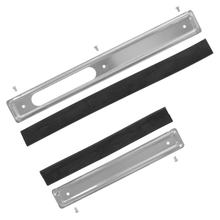 Set of rubbing strips - right/left - steel, zinc-plated with piping and rivets - KR51