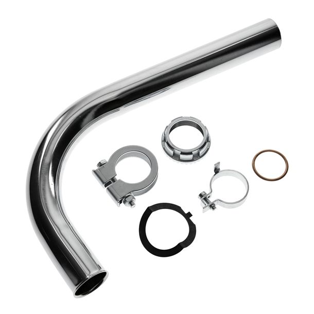 Colector de tuning Simson SET ø 32mm - tubo de escape cromado - KR51/1, SR4-2, SR4-4