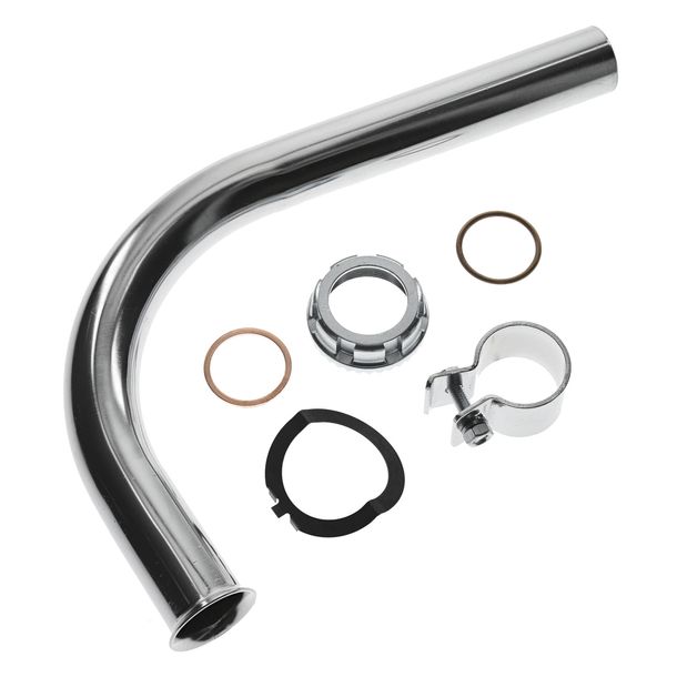 Simson Set Tuyau d'Echappement Kit - Chromé - KR51/ 1, SR4-2, SR4-4