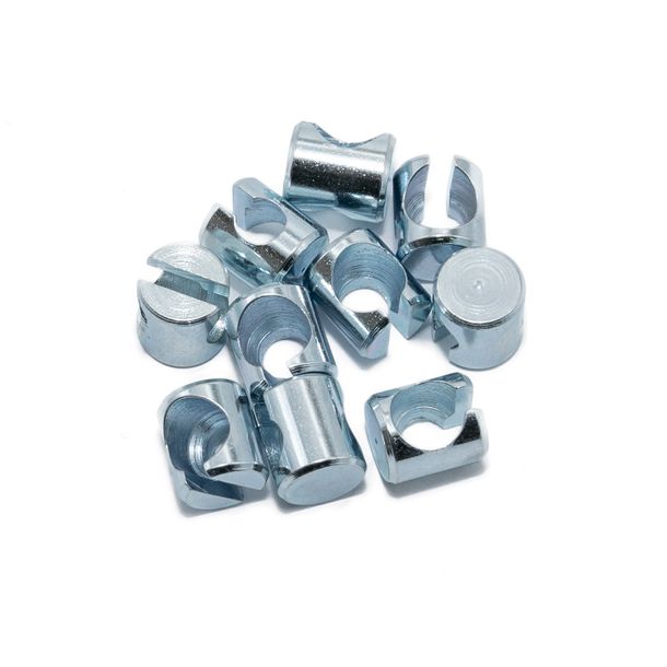 SET 10x Lötnippelaufnahmen für Bowdenzug, längsgeschlitzt