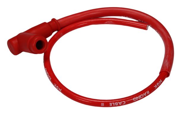 Zündkerzenstecker NGK CR2 Racing inkl. rotem Hochleistungs-Silikonkabel +90° Silikonstecker, 5K-Ohm, 8048