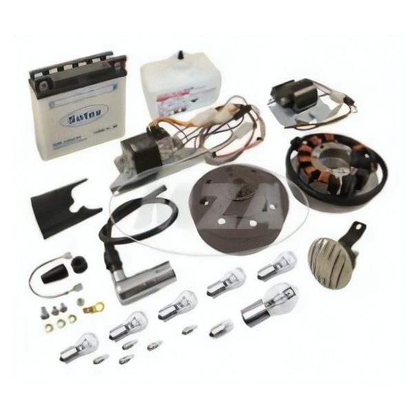 Simson kit di conversione sistema di accensione VAPE (M-G-V) S50, S51, S70 a 12V 35/35W con accessori